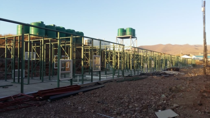 Erection of Prefabricated buildings at SUN JV Polihali